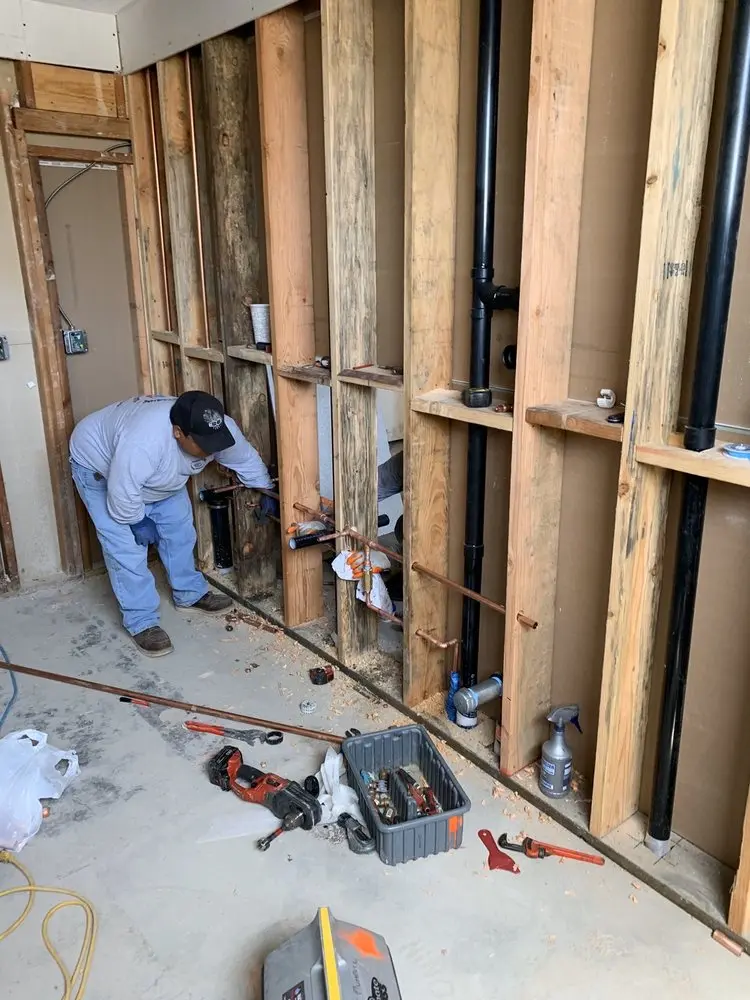 Commercial rough-in plumbing for Water Heater Replacement in Oak Ridge